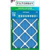 imageFilterbuy 10x33x1 Air Filter MERV 13 MPR 1900 Health Defense Replacement 1Pack Electrostatic Pleated HVAC AC Furnace Filters Made in USA Actual Size 1000 x 3300 x 075
