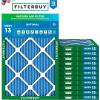 imageFilterbuy 125x21x1 Air Filter MERV 13 MPR 1900 Health Defense Replacement 12Pack Electrostatic Pleated HVAC AC Furnace Filters Made in USA Actual Size 1250 x 2100 x 075
