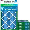 imageFilterbuy 12x40x1 Air Filter MERV 13 MPR 1900 Health Defense Replacement 6Pack Electrostatic Pleated HVAC AC Furnace Filters Made in USA Actual Size 1200 x 4000 x 075