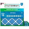 imageFilterbuy 1325x1325x1 Air Filter MERV 13 MPR 1900 Health Defense Replacement 3Pack Electrostatic Pleated HVAC AC Furnace Filters Made in USA Actual Size 1325 x 1325 x 075
