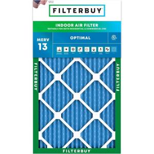 imageFilterbuy 10x18x1 Air Filter MERV 13 MPR 1900 Health Defense Replacement 1Pack Electrostatic Pleated HVAC AC Furnace Filters Made in USA Actual Size 950 x 1750 x 075