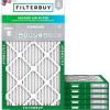 imageFilterbuy 10x22x1 Air Filter MERV 8 MPR 700 Dust Defense Replacement 6Pack Electrostatic Pleated HVAC AC Furnace Filters Made in USA Actual Size 1000 x 2200 x 075