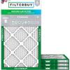 imageFilterbuy 10x28x1 Air Filter MERV 8 MPR 700 Dust Defense Replacement 4Pack Electrostatic Pleated HVAC AC Furnace Filters Made in USA Actual Size 950 x 2750 x 075