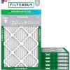 imageFilterbuy 10x28x1 Air Filter MERV 8 MPR 700 Dust Defense Replacement 6Pack Electrostatic Pleated HVAC AC Furnace Filters Made in USA Actual Size 950 x 2750 x 075