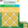 imageFilterbuy 1325x1775x1 Air Filter MERV 11 MPR 1200 Allergen Defense Replacement 4Pack Electrostatic Pleated HVAC AC Furnace Filters Made in USA Actual Size 1325 x 1775 x 075