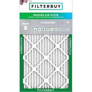imageFilterbuy 10x32x1 Air Filter MERV 8 MPR 700 Dust Defense Replacement 1Pack Electrostatic Pleated HVAC AC Furnace Filters Made in USA Actual Size 1000 x 3200 x 075