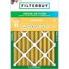 imageFilterbuy 195x22x4 Air Filter MERV 11 MPR 1200 Allergen Defense Replacement 1Pack Electrostatic Pleated HVAC AC Furnace Filters Made in USA Actual Size 1950 x 2200 x 363