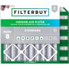 imageFilterbuy 25x25x4 Air Filter MERV 8 MPR 700 Dust Defense Replacement 6Pack Electrostatic Pleated HVAC AC Furnace Filters Made in USA Actual Size 2450 x 2450 x 363