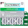 imageFilterbuy 1125x1125x4 Air Filter MERV 8 MPR 700 Dust Defense Replacement 4Pack Electrostatic Pleated HVAC AC Furnace Filters Made in USA Actual Size 1125 x 1125 x 363