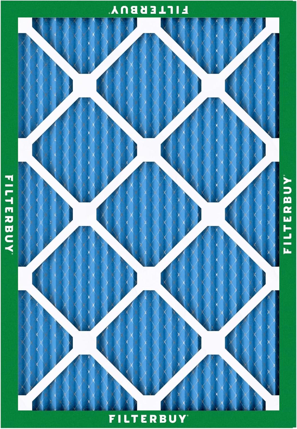 imageFilterbuy 1325x1775x1 Air Filter MERV 13 MPR 1900 Health Defense Replacement 12Pack Electrostatic Pleated HVAC AC Furnace Filters Made in USA Actual Size 1325 x 1775 x 075