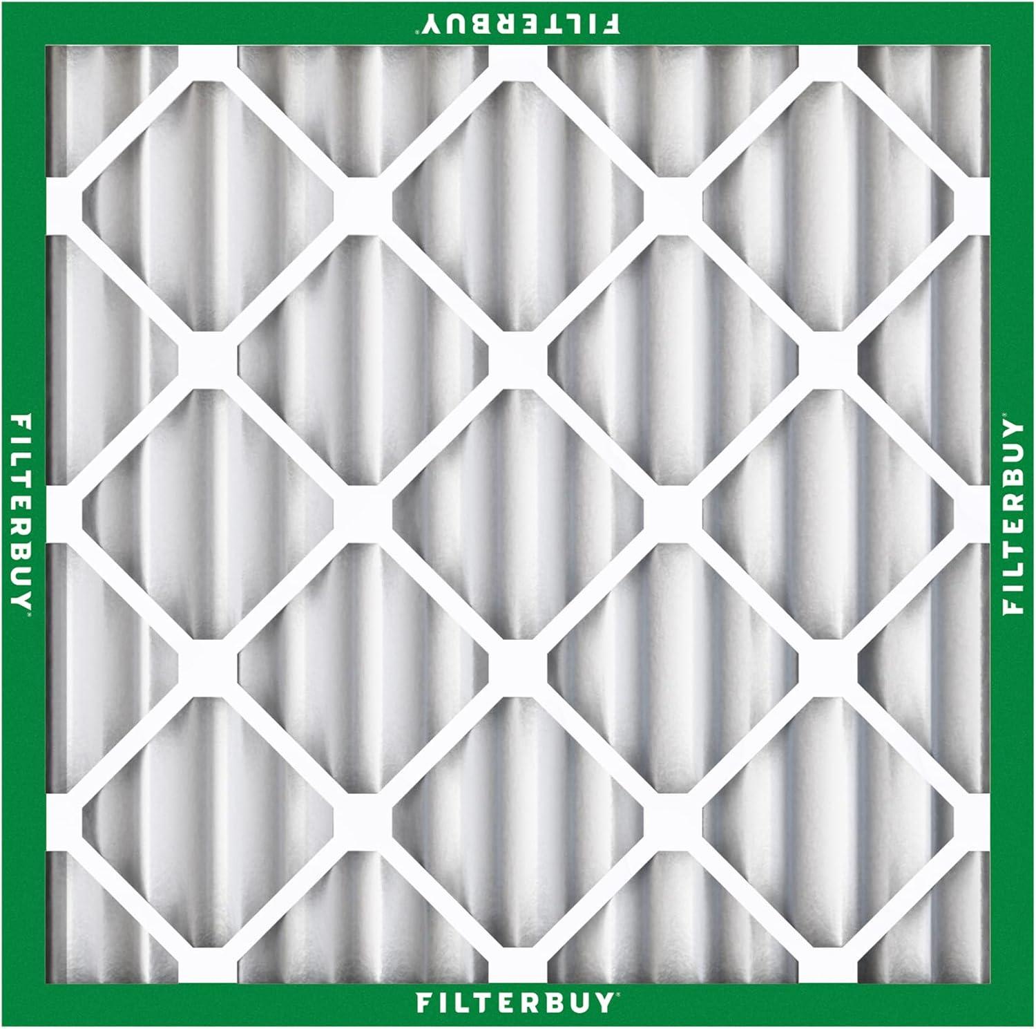 imageFilterbuy 1525x1525x2 Air Filter MERV 8 MPR 700 Dust Defense Replacement 2Pack Electrostatic Pleated HVAC AC Furnace Filters Made in USA Actual Size 1525 x 1525 x 175