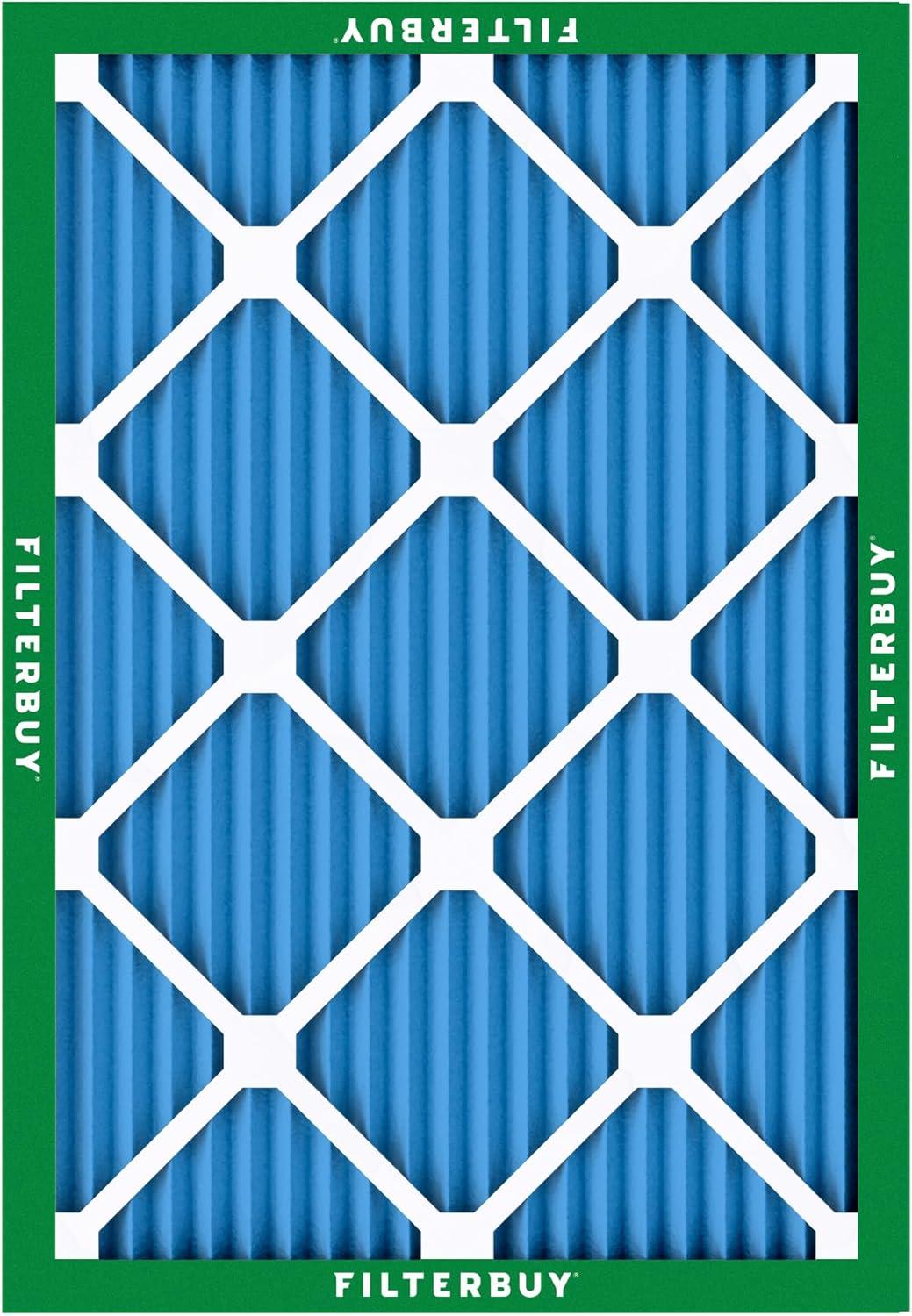 imageFilterbuy 1625x2125x1 Air Filter MERV 13 MPR 1900 Health Defense Replacement 12Pack Electrostatic Pleated HVAC AC Furnace Filters Made in USA Actual Size 1625 x 2125 x 075