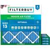 imageFilterbuy 115x115x1 Air Filter MERV 13 MPR 1900 Health Defense Replacement 4Pack Electrostatic Pleated HVAC AC Furnace Filters Made in USA Actual Size 1150 x 1150 x 075