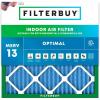 imageFilterbuy 1325x1325x1 Air Filter MERV 13 MPR 1900 Health Defense Replacement 1Pack Electrostatic Pleated HVAC AC Furnace Filters Made in USA Actual Size 1325 x 1325 x 075
