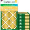imageFilterbuy 10x28x1 Air Filter MERV 11 MPR 1200 Allergen Defense Replacement 12Pack Electrostatic Pleated HVAC AC Furnace Filters Made in USA Actual Size 950 x 2750 x 075