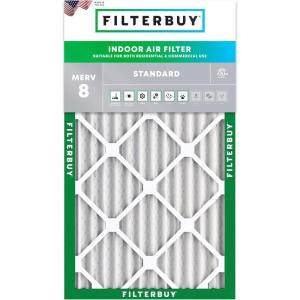 imageFilterbuy 12x25x2 Air Filter MERV 8 MPR 700 Dust Defense Replacement 1Pack Electrostatic Pleated HVAC AC Furnace Filters Made in USA Actual Size 1150 x 2450 x 175