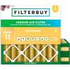 imageFilterbuy 1525x1525x4 Air Filter MERV 11 MPR 1200 Allergen Defense Replacement 3Pack Electrostatic Pleated HVAC AC Furnace Filters Made in USA Actual Size 1525 x 1525 x 363