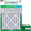 imageFilterbuy 12x15x4 Air Filter MERV 8 MPR 700 Dust Defense Replacement 2Pack Electrostatic Pleated HVAC AC Furnace Filters Made in USA Actual Size 1150 x 1450 x 363