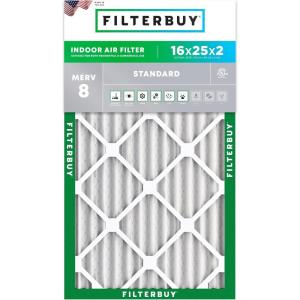 imageFilterbuy 24x30x2 Air Filter MERV 8 Essential Dust amp Allergy Defense 1Pack Electrostatic Pleated HVAC AC Furnace Filters Replacement Made in USA Actual Size 2350 x 2950 x 17516x25x2
