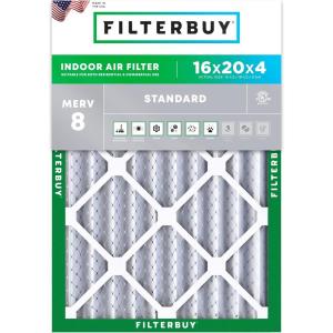 imageFilterbuy 24x30x2 Air Filter MERV 8 Essential Dust amp Allergy Defense 1Pack Electrostatic Pleated HVAC AC Furnace Filters Replacement Made in USA Actual Size 2350 x 2950 x 17516x20x4