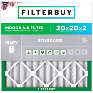 imageFilterbuy 24x30x2 Air Filter MERV 8 Essential Dust amp Allergy Defense 1Pack Electrostatic Pleated HVAC AC Furnace Filters Replacement Made in USA Actual Size 2350 x 2950 x 17520x20x2