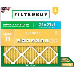 imageFilterbuy 215x235x1 Air Filter MERV 11 Superior Pet amp Allergy Defense 2Pack Electrostatic Pleated HVAC AC Furnace Filters Replacement for Bryant and Carrier Actual Size 2150 x 2350 x 07521x21x1