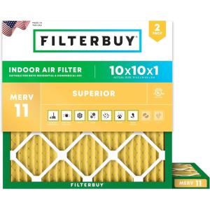 imageFilterbuy 215x235x1 Air Filter MERV 11 Superior Pet amp Allergy Defense 2Pack Electrostatic Pleated HVAC AC Furnace Filters Replacement for Bryant and Carrier Actual Size 2150 x 2350 x 07510x10x1